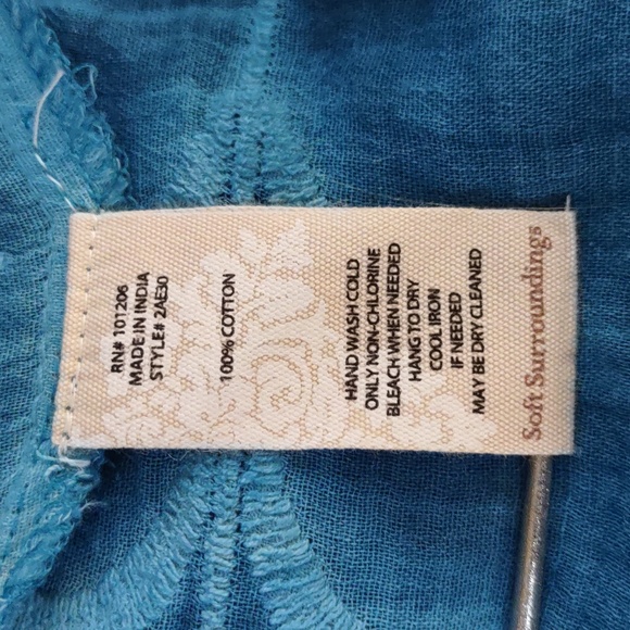 Soft Surroundings Senorita Eyelet Off The Shoulder Dress - Picture 10 of 11